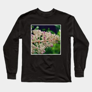Pink Flowers Photography design with blue sky nature lovers Long Sleeve T-Shirt